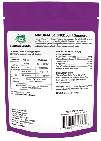 Oxbow Natural Science Joint Support 120gram