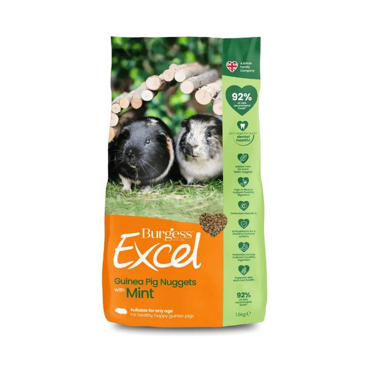 Burgess Excel Adult Guinea Pig Nuggets with Mint