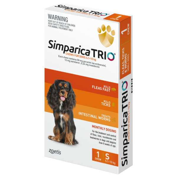 Simparica TRIO® Chew - Small Dog (5.1-10kg)
