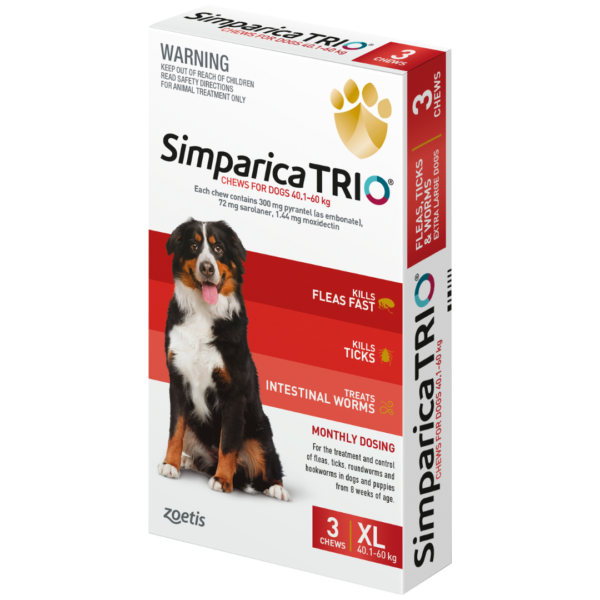 Simparica TRIO® Chew - X-Large Dog (40.1-60kg)