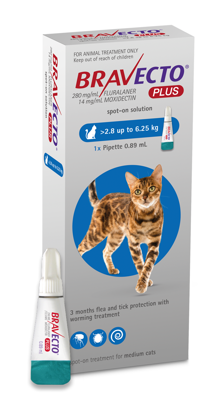 BRAVECTO® PLUS FOR CATS (all sizes)