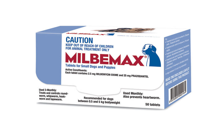 Milbemax Dog Worm Tablet - Singles